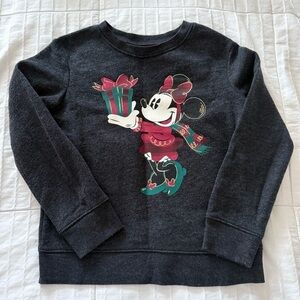 Disney Kids Jumping Beans Minnie Mouse Charcoal  Sweatshirt size 6